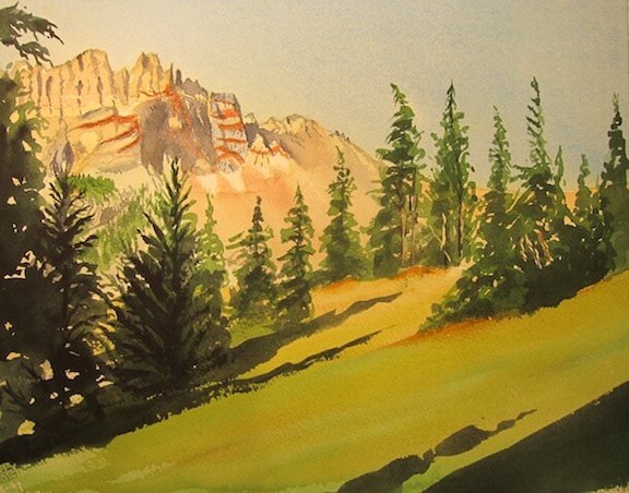 tim barraud watercolors sky morning oregon