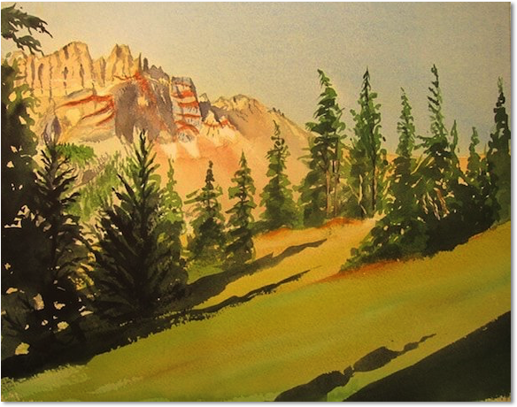 tim barraud watercolors sky morning oregon
