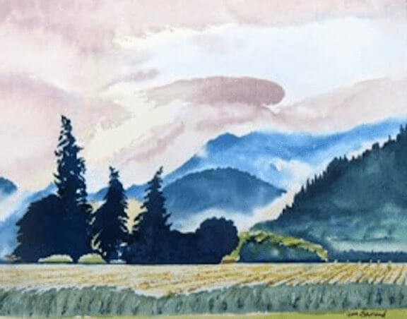 oregon hills tim barraud watercolors