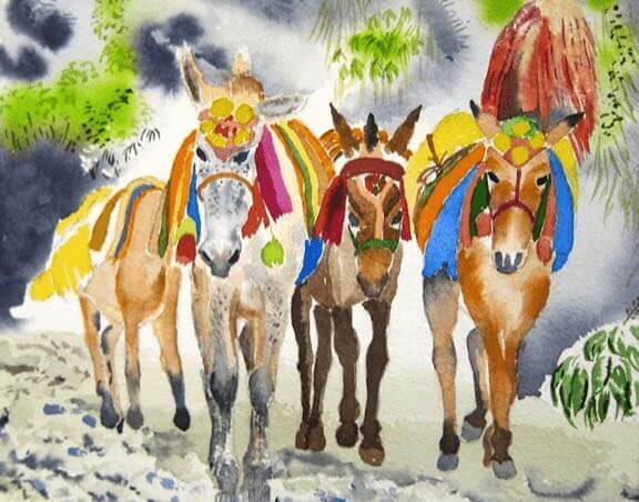 nepal tim barraud paintings