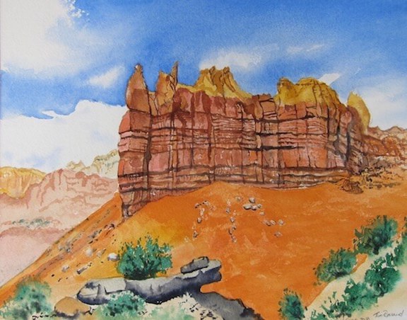 tim barraud watercolors sentinel new mexico