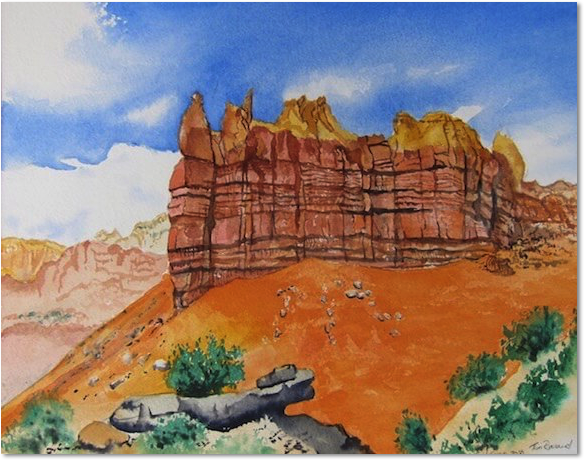 tim barraud watercolors sentinel new mexico