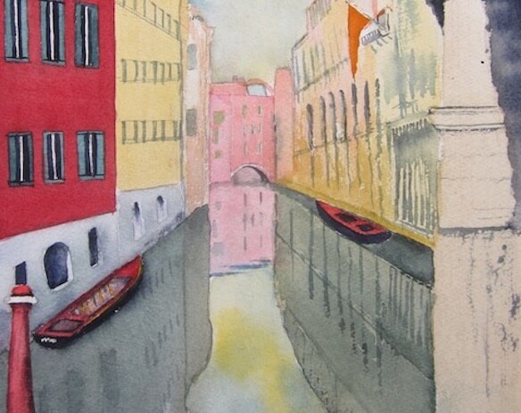venice canal barraud watercolor